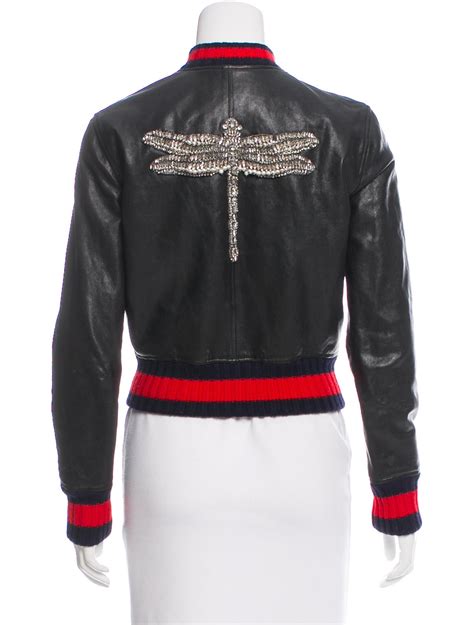 gucci embellished bomber jacket|Gucci bomber jacket price.